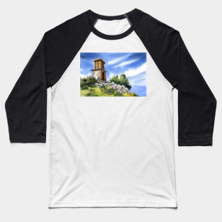 Coastal tower near Valldemossa, Mallorca Baseball T-Shirt